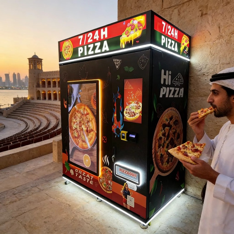 Автомат по продаже пиццы с под – обзор и цена Vending Machine Qr Code